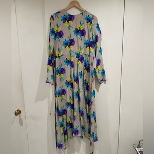 MSGM floral flowery low back dress